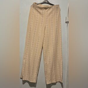 H&M Beige Wide Leg Women's Pants